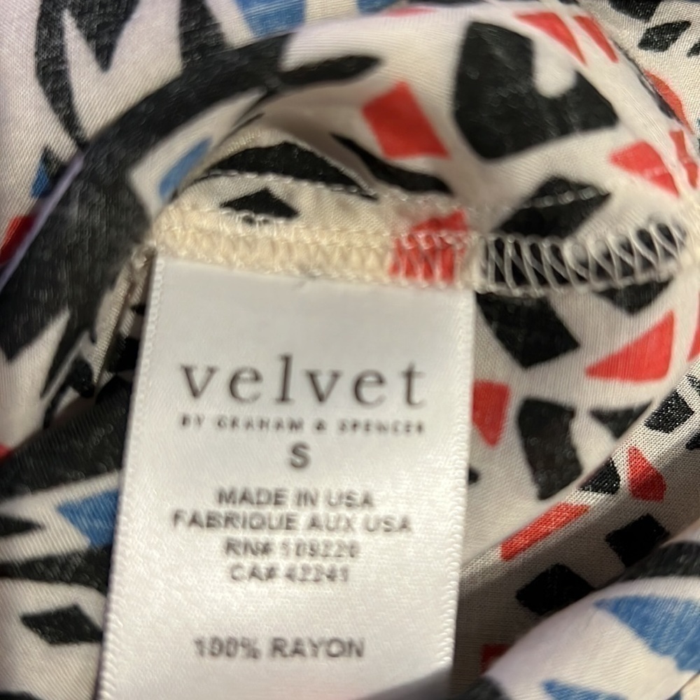 Velvet by Graham & Spencer vintage blouse 3/4 length sleeves size small - Picture 10 of 11